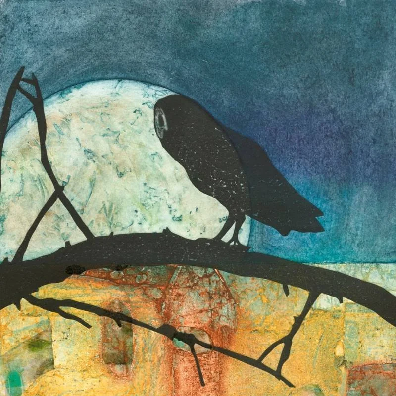 On The Lookout | Medium: Collagraph