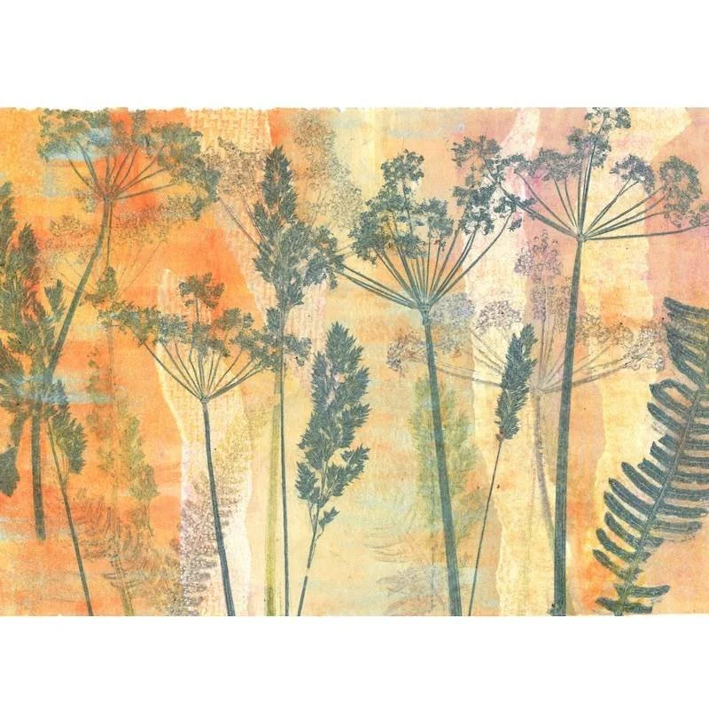 Woodland Walk | Monotype Landscape Art Print