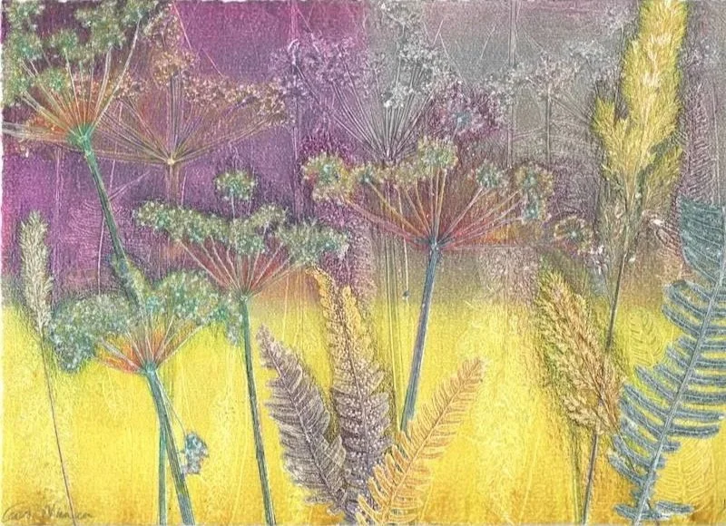 Woodland Harvest | Mixed Media Monotype