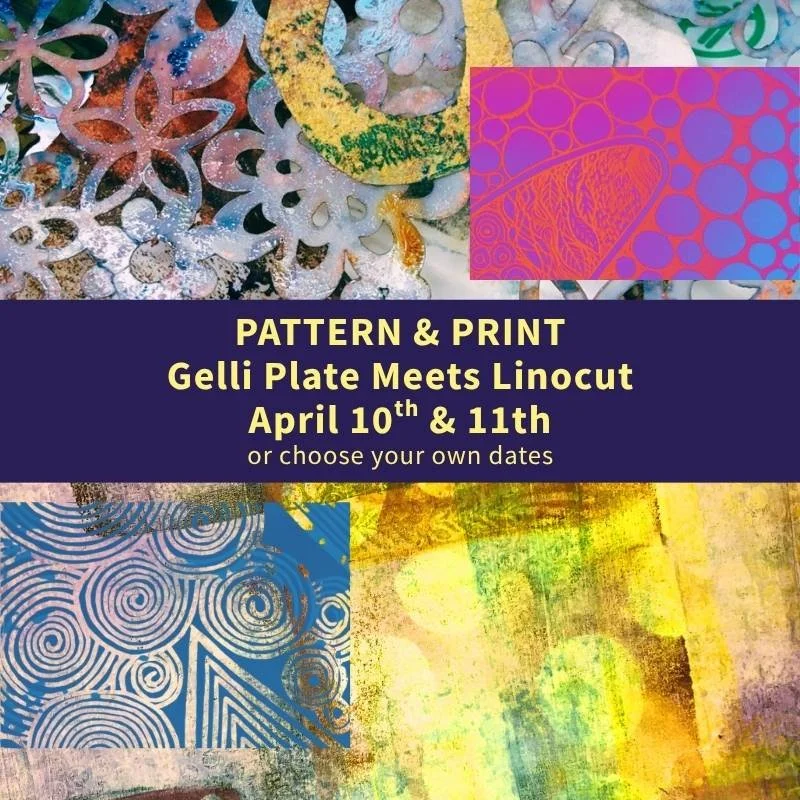 Pattern & Print: Gelli-plate Meets Linocut