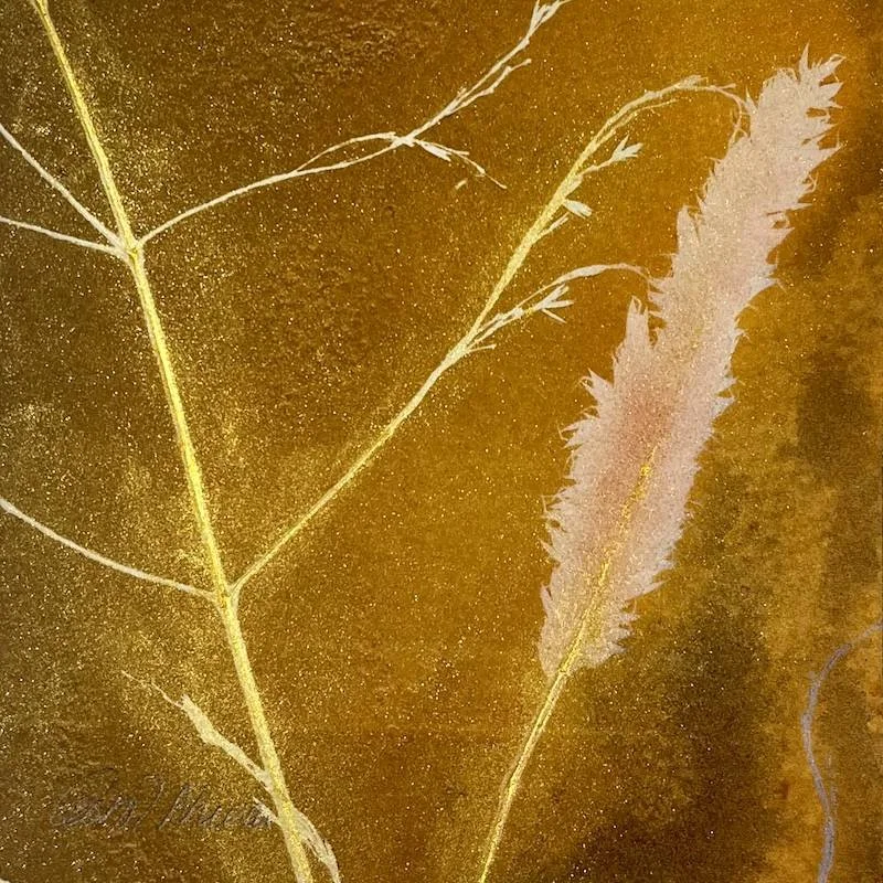Golden Grasses | Miniature Art Print