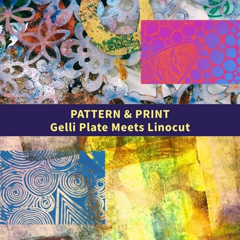 Pattern & Print: Gelli-plate Meets Linocut