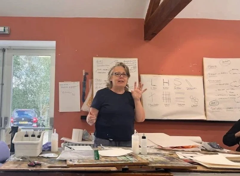 Sally Hirst delivers Printmaking for Collage workshop