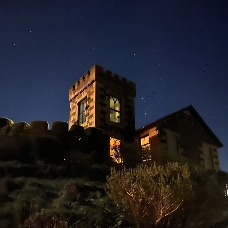 The Look Out over Rothesay on a clear starry night