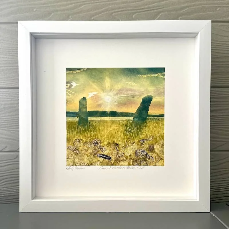 white-box-framed-print-with-white-spacer-carol-nunan-ancient-watchers