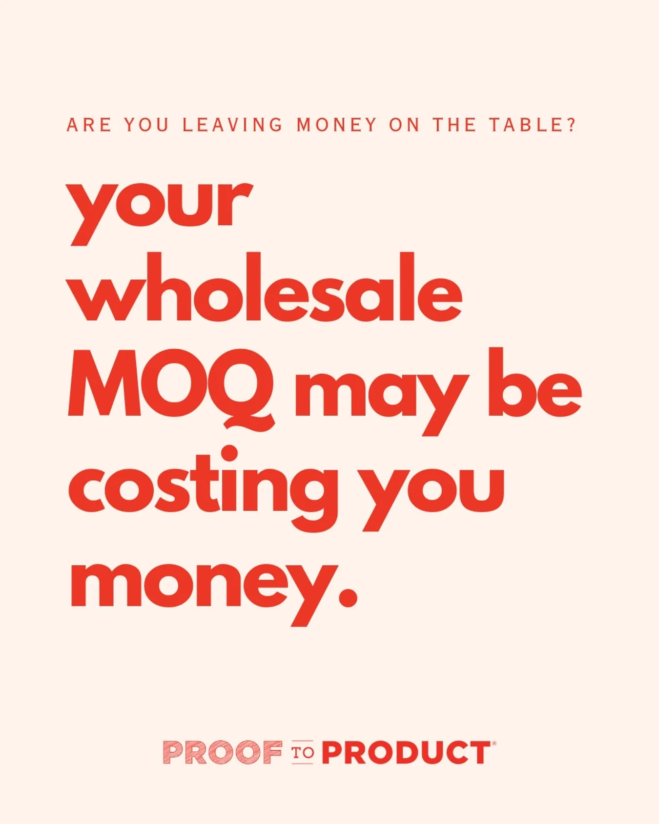 Are you leaving 💰💰 on the table? 

When is the last time you checked? 

Let&rsquo;s pretend, you&rsquo;ve set your wholesale MOQ to 1 (but it should be 6) 
And, let&rsquo;s say your wholesale price per unit is $5

And, let&rsquo;s say your average 