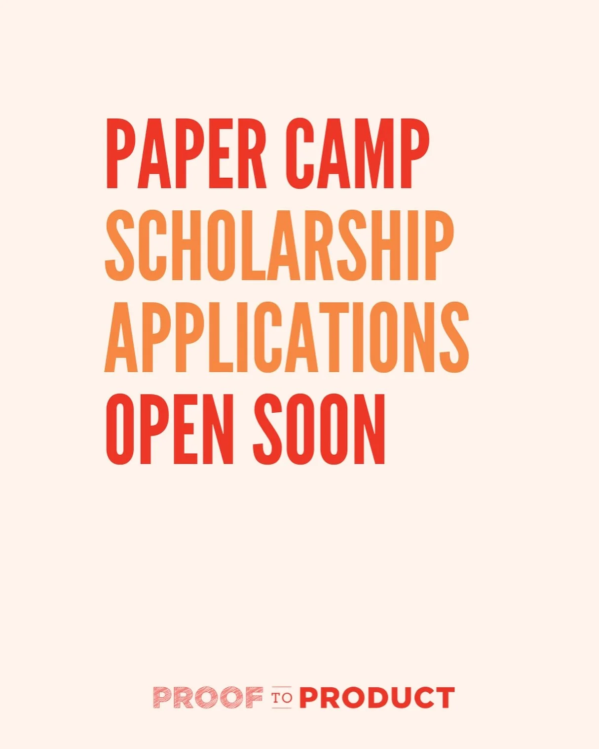 Paying it Forward is one of our core values at Proof to Product. 

We do this through the free resources we share, we give generously with our time, knowledge and expertise. 

AND, we offer a full tuition scholarship to every round of our wholesale c