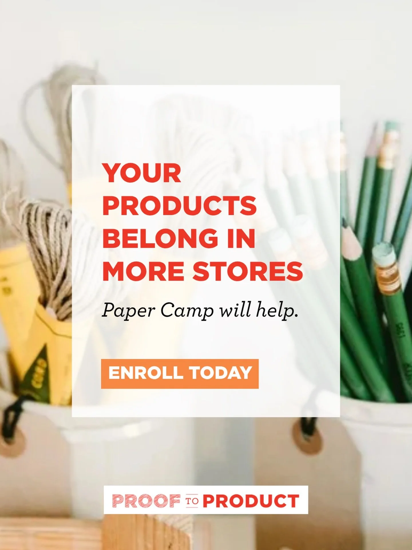 Enrollment for Paper Camp, our wholesale coaching program, is officially open🎉🎉

In 4 weeks inside Paper Camp, you&rsquo;ll fix your wholesale pricing, build a catalog buyers love to shop, and start setting up sales systems that bring in orders yea