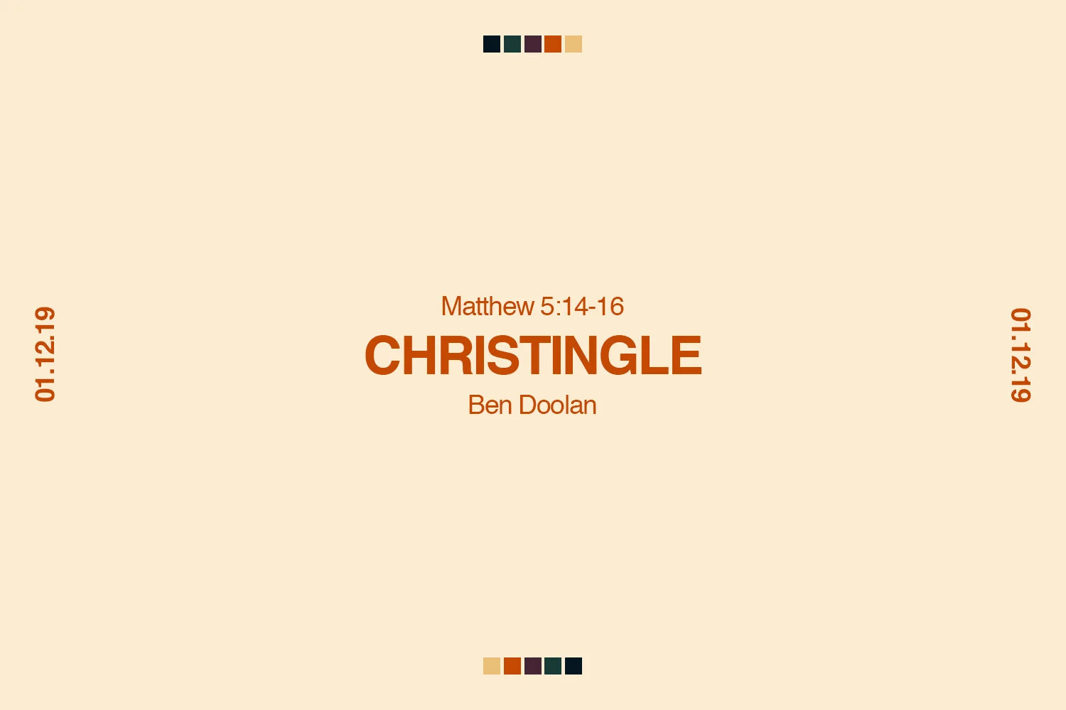 Sunday 1st December 2019 - Ben Doolan - Christingle (Matthew 5:14-16) episode artwork