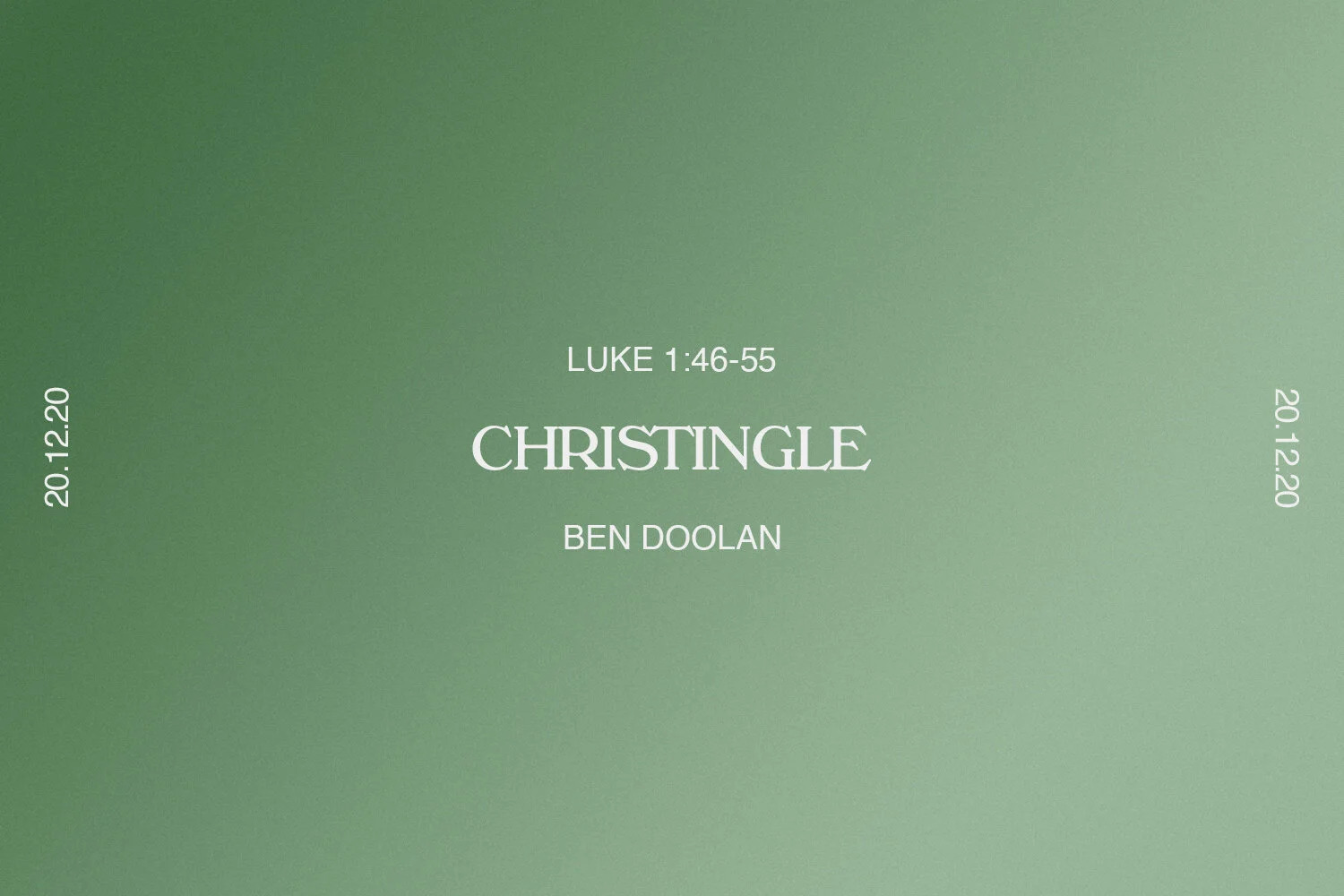Sunday 20th December 2020 - Ben Doolan - Christingle (Luke 1:46-55) episode artwork