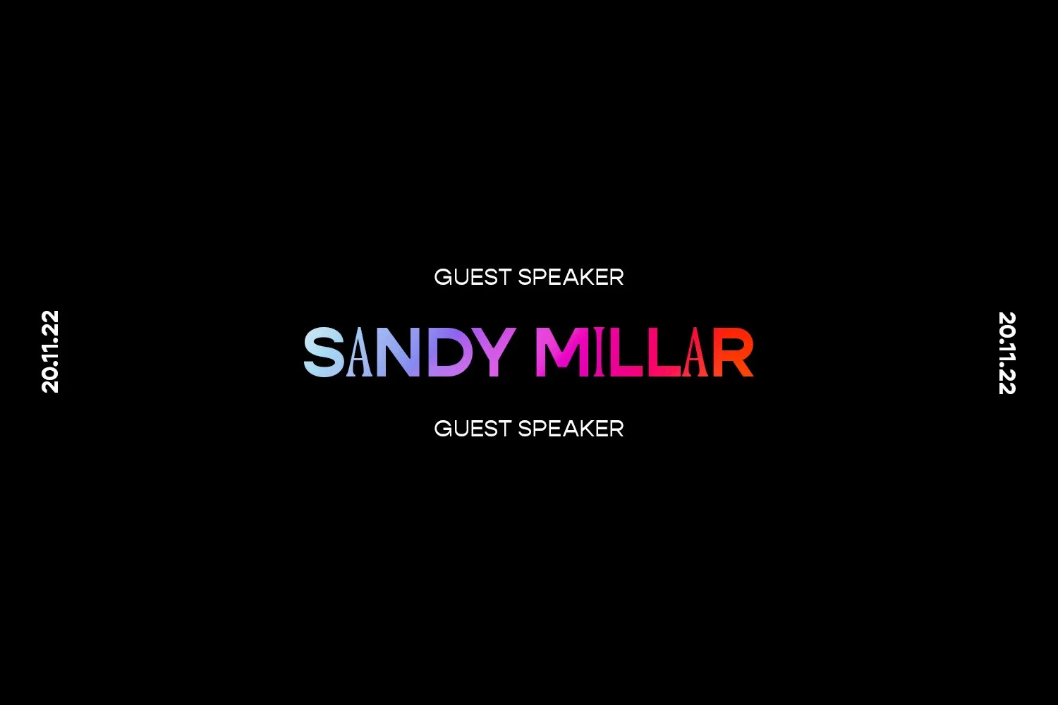 Sunday 20th November 2022 - Guest Speaker | Sandy Millar episode artwork