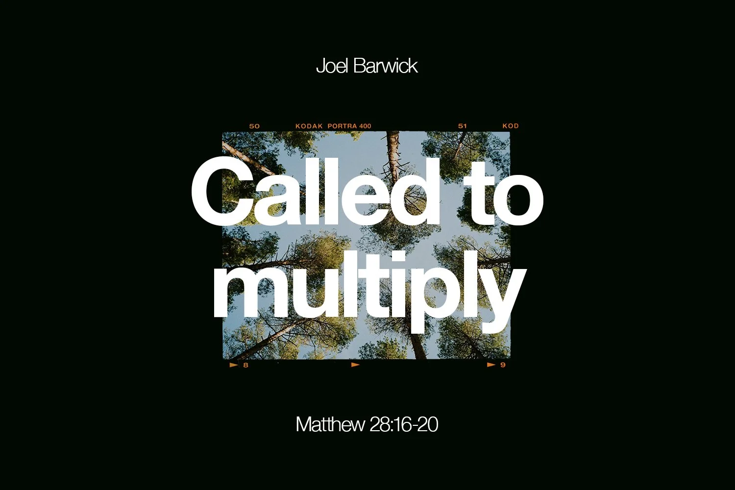 Sunday 4 February 2024: Joel Barwick - Called to multiply (Matthew 28:16-20) episode artwork
