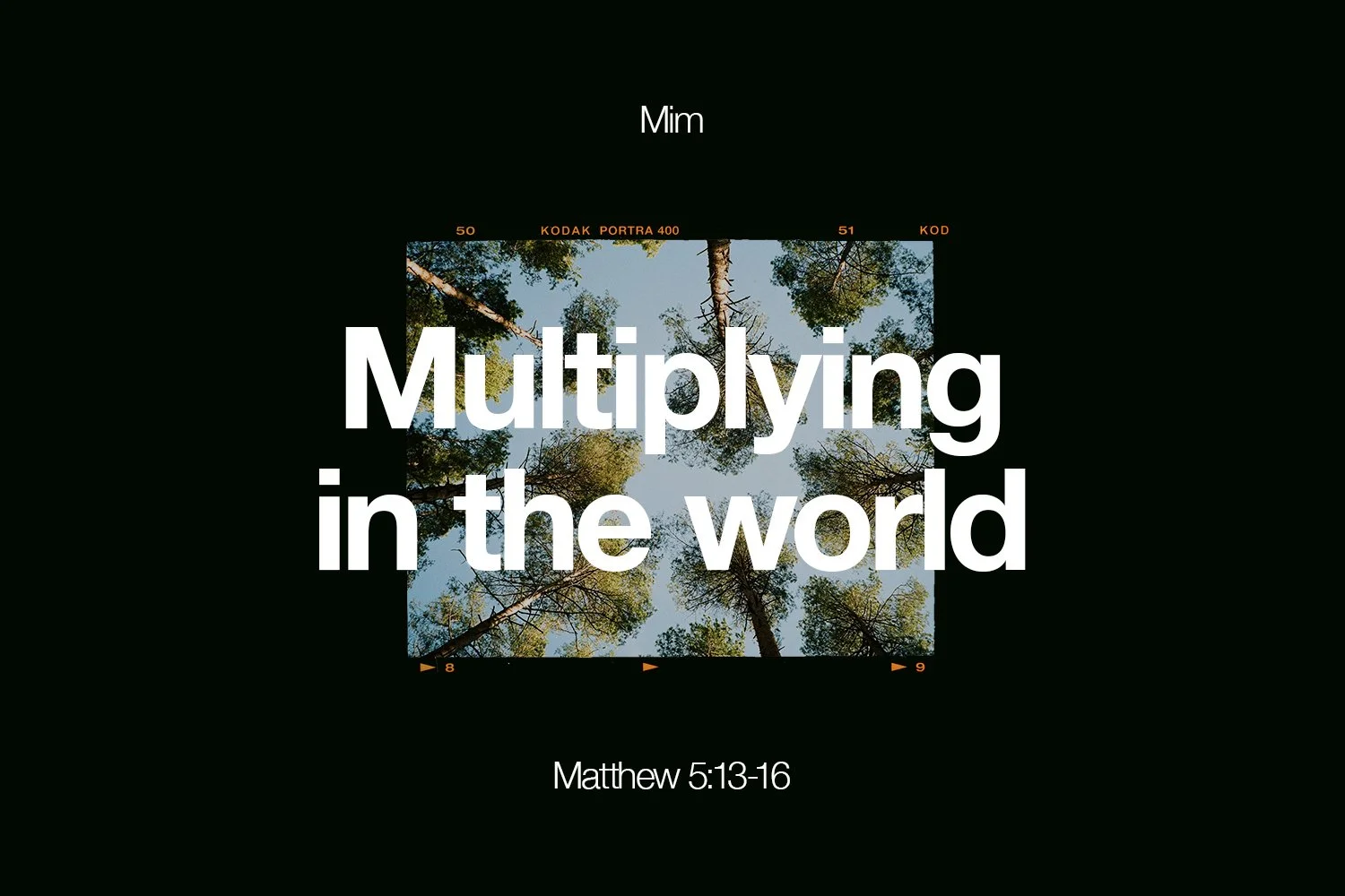 Sunday 25 February 2024: Mim - Multiplying in the world (Matthew 5:13-16) episode artwork