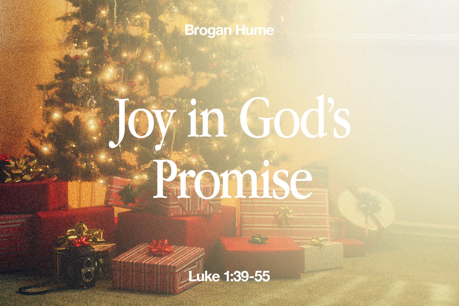 Sunday 22 December 2024: Brogan Hume - Joy in God’s Promise (Luke 1:39-55) episode artwork