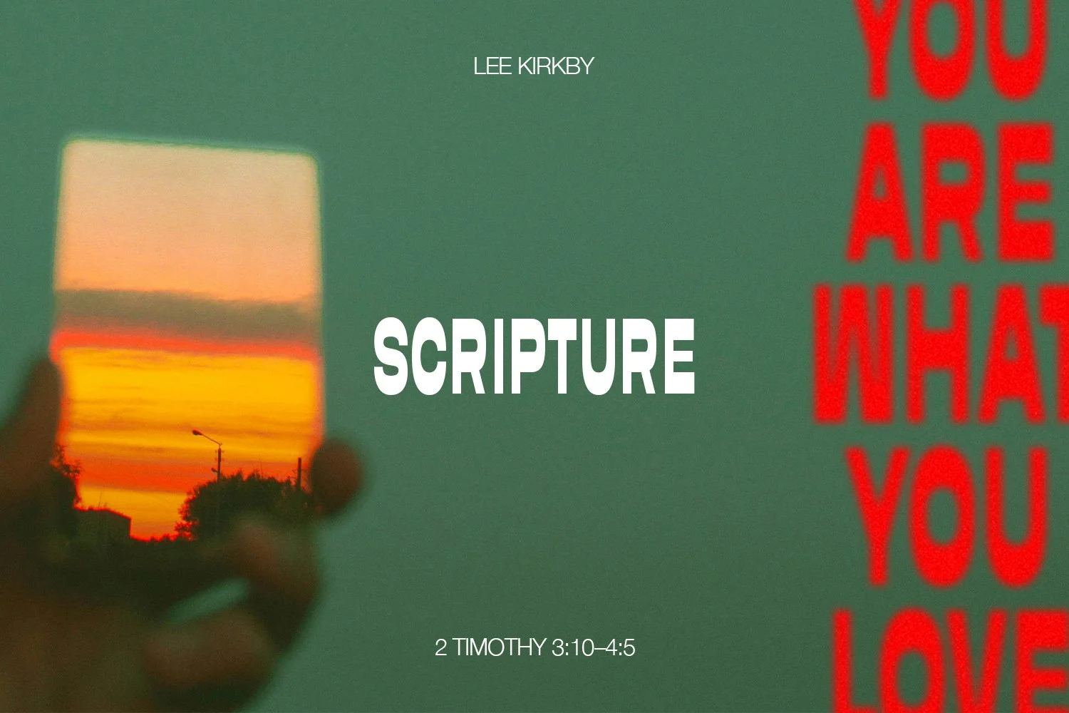 Sunday 23 March 2025: Lee Kirkby - Scripture (2 Timothy 3:10-4:5) episode artwork