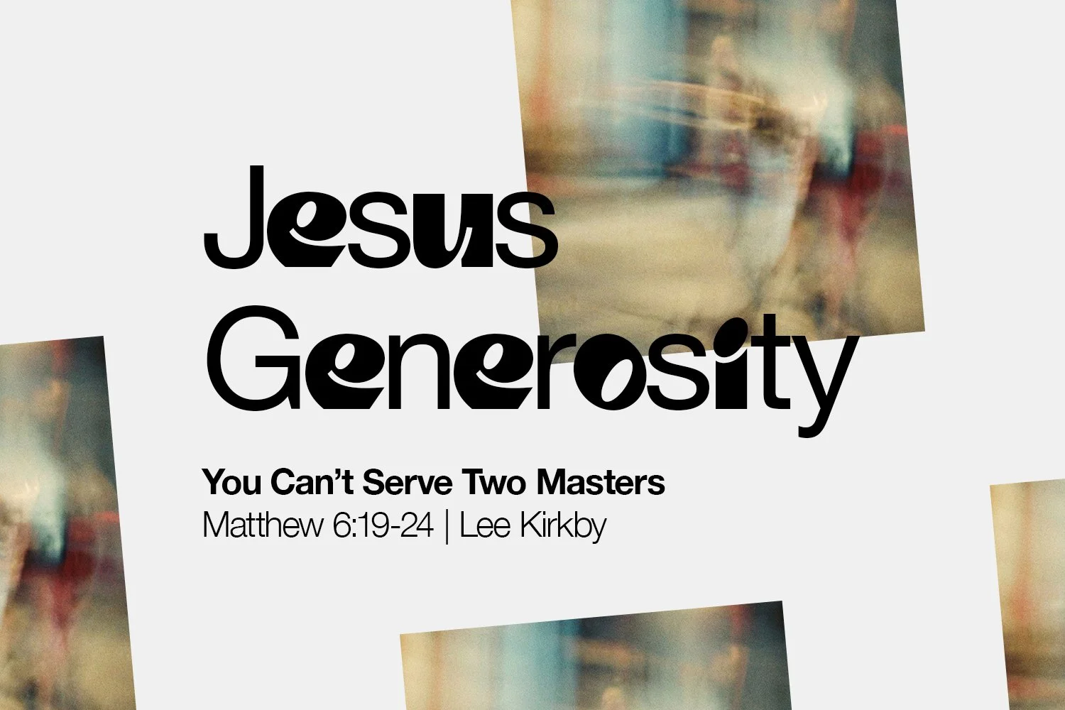 Sunday 1 February 2026: Lee Kirkby - You Can’t Serve Two Masters (Matthew 6:19-24)