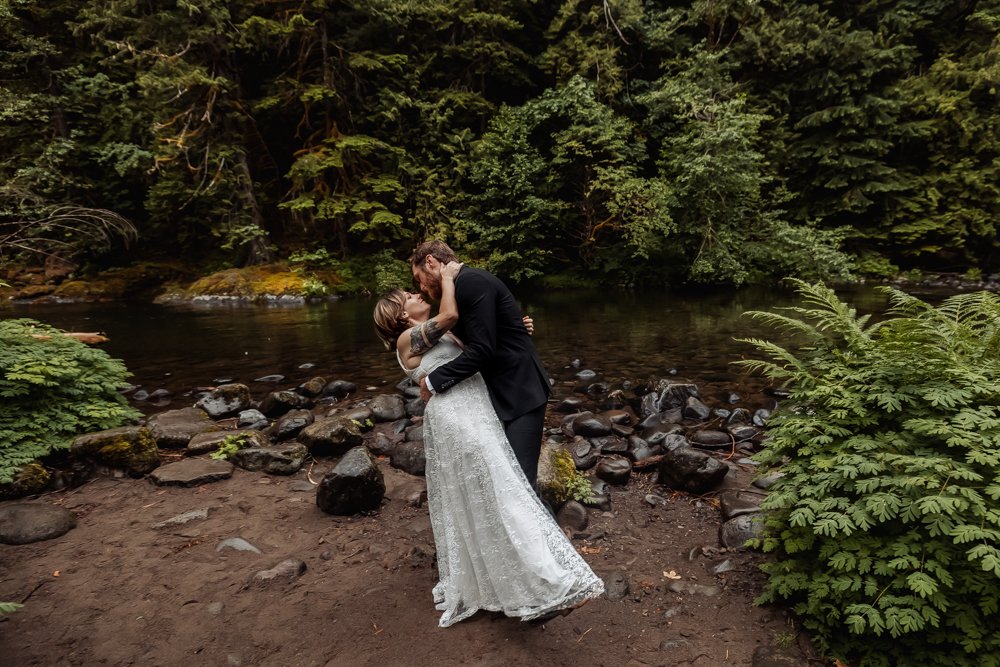 Erin & Spencer’s Forest Elopement on Mt Hood -Oregon