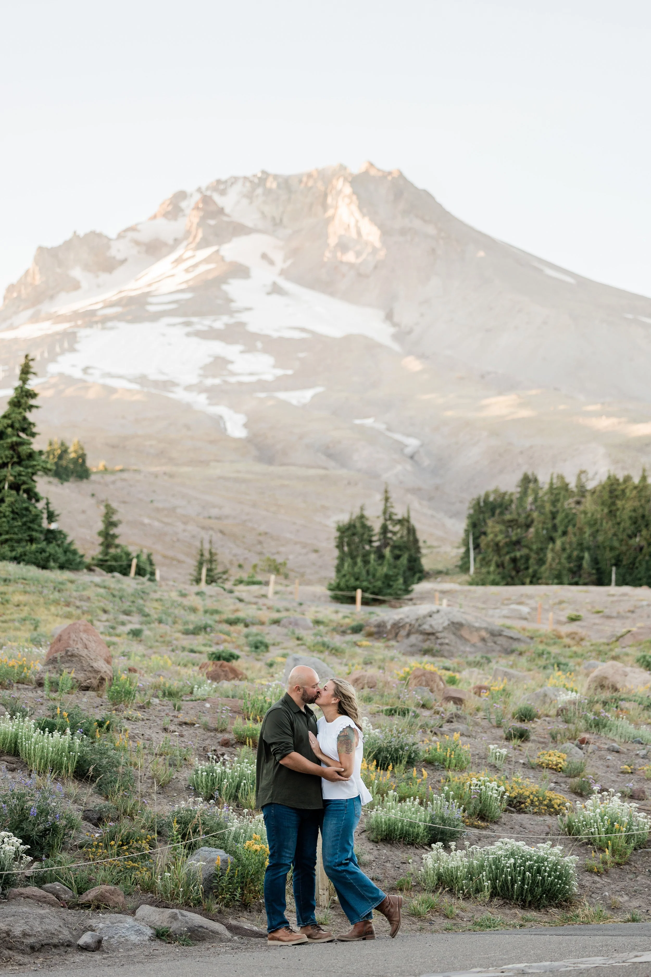 Anthony + Jen | Mt Hood Engagement Session at Timberline Lodge