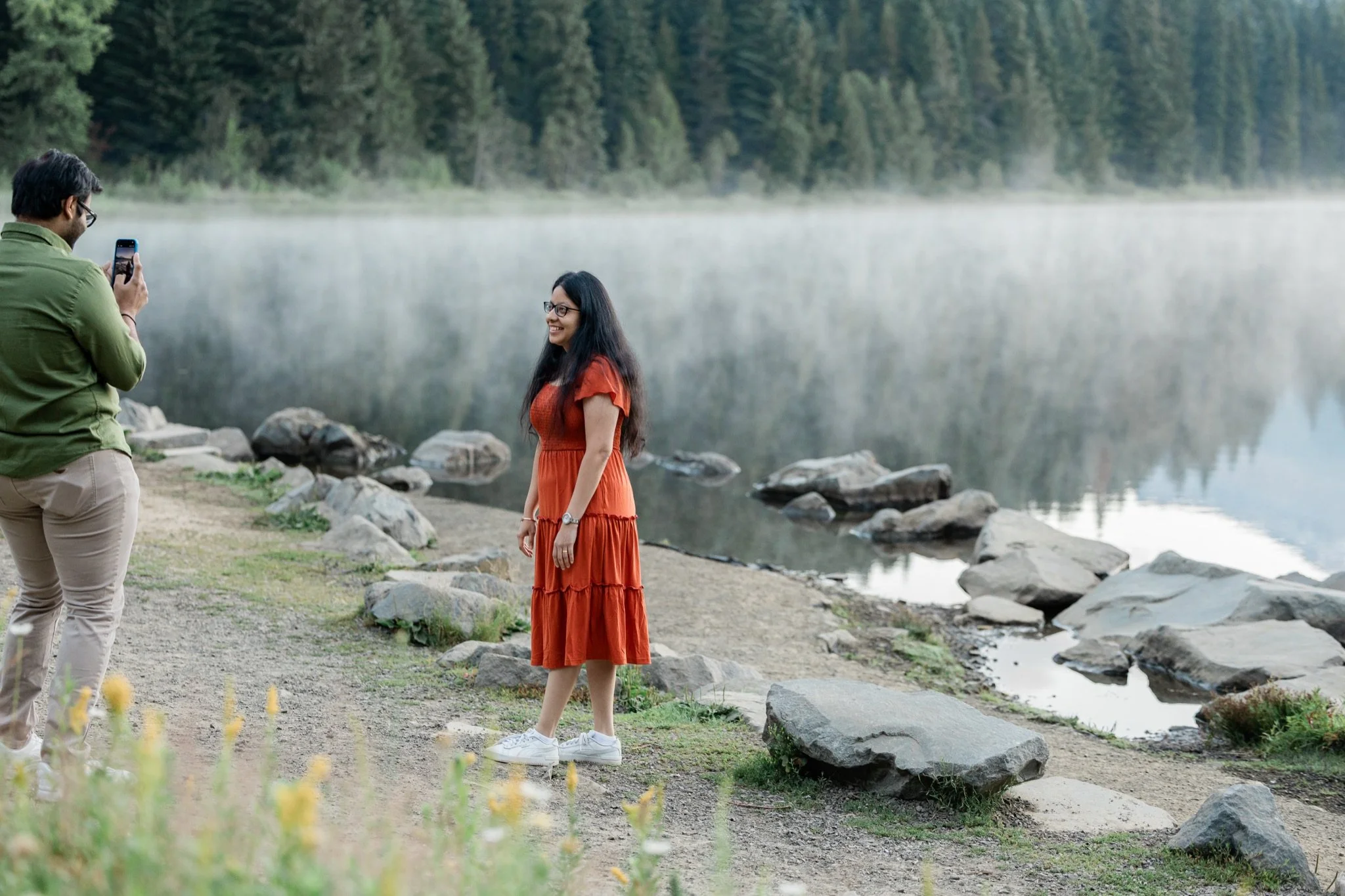 TrilliumLake-Proposal-Sunrise-PinkClouds-MtHood-Studio623Photography-SandyOregon-10.jpg