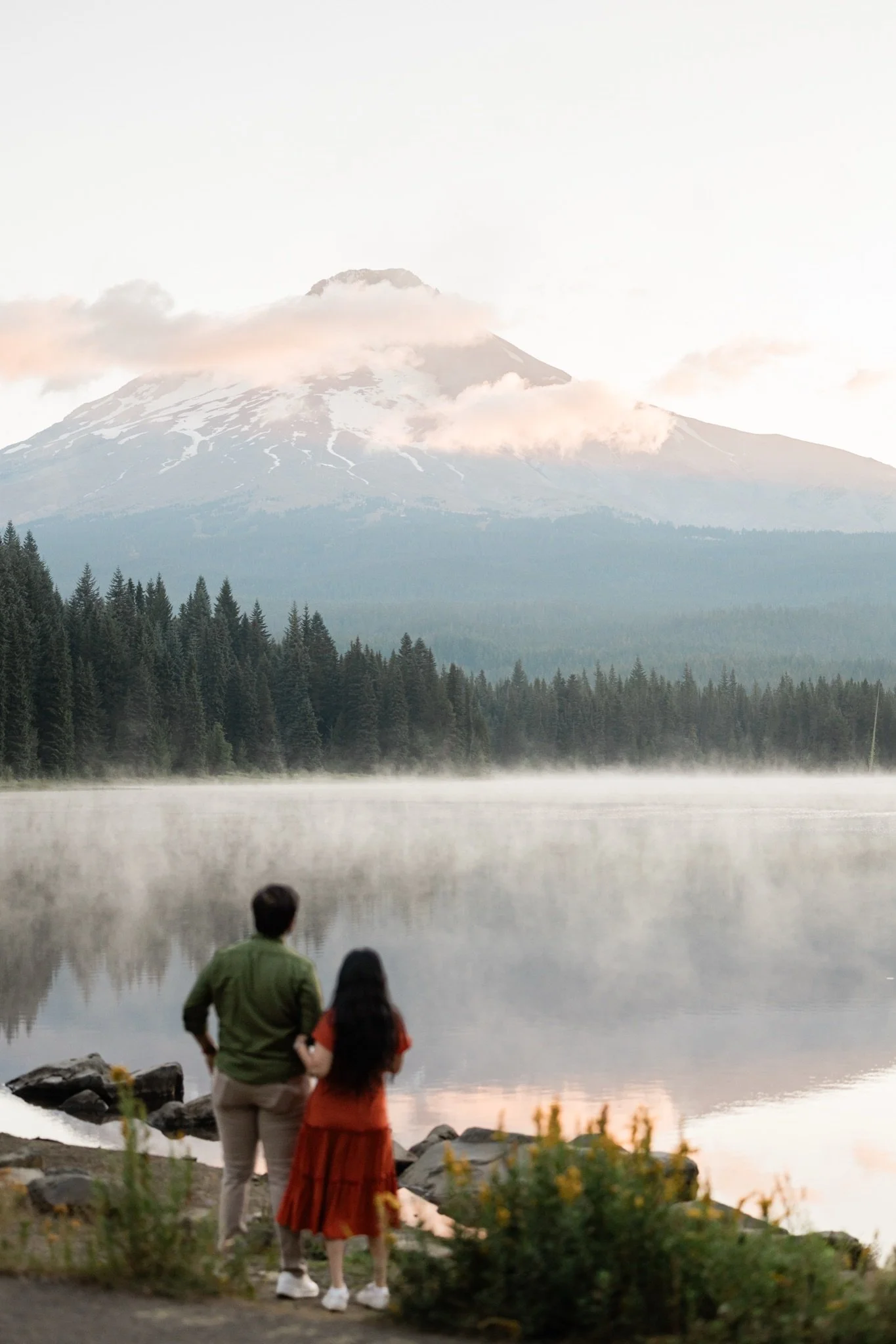 TrilliumLake-Proposal-Sunrise-PinkClouds-MtHood-Studio623Photography-SandyOregon-11.jpg