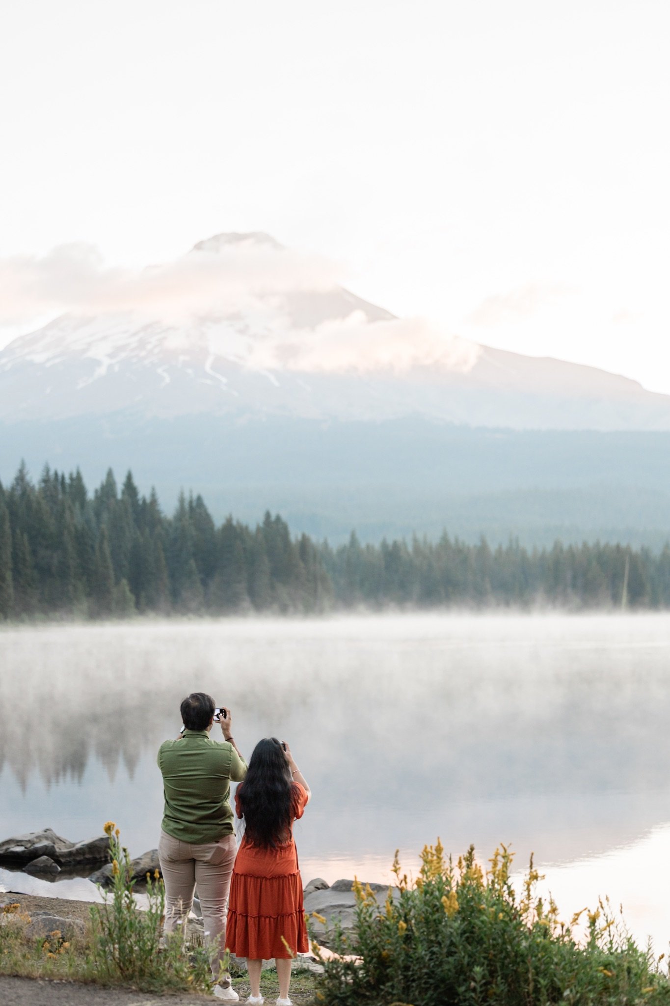 TrilliumLake-Proposal-Sunrise-PinkClouds-MtHood-Studio623Photography-SandyOregon-12.jpg