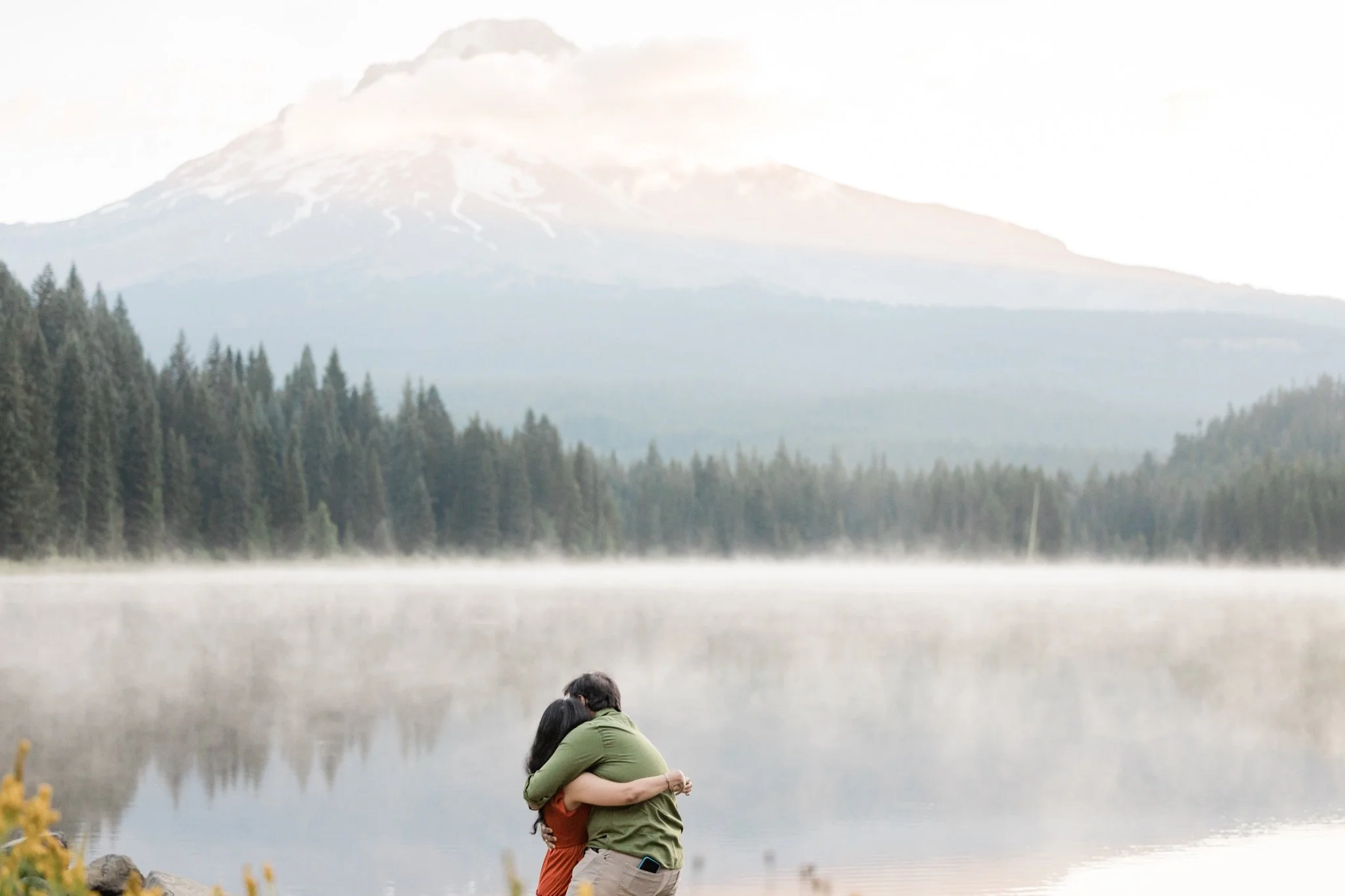 TrilliumLake-Proposal-Sunrise-PinkClouds-MtHood-Studio623Photography-SandyOregon-22.jpg