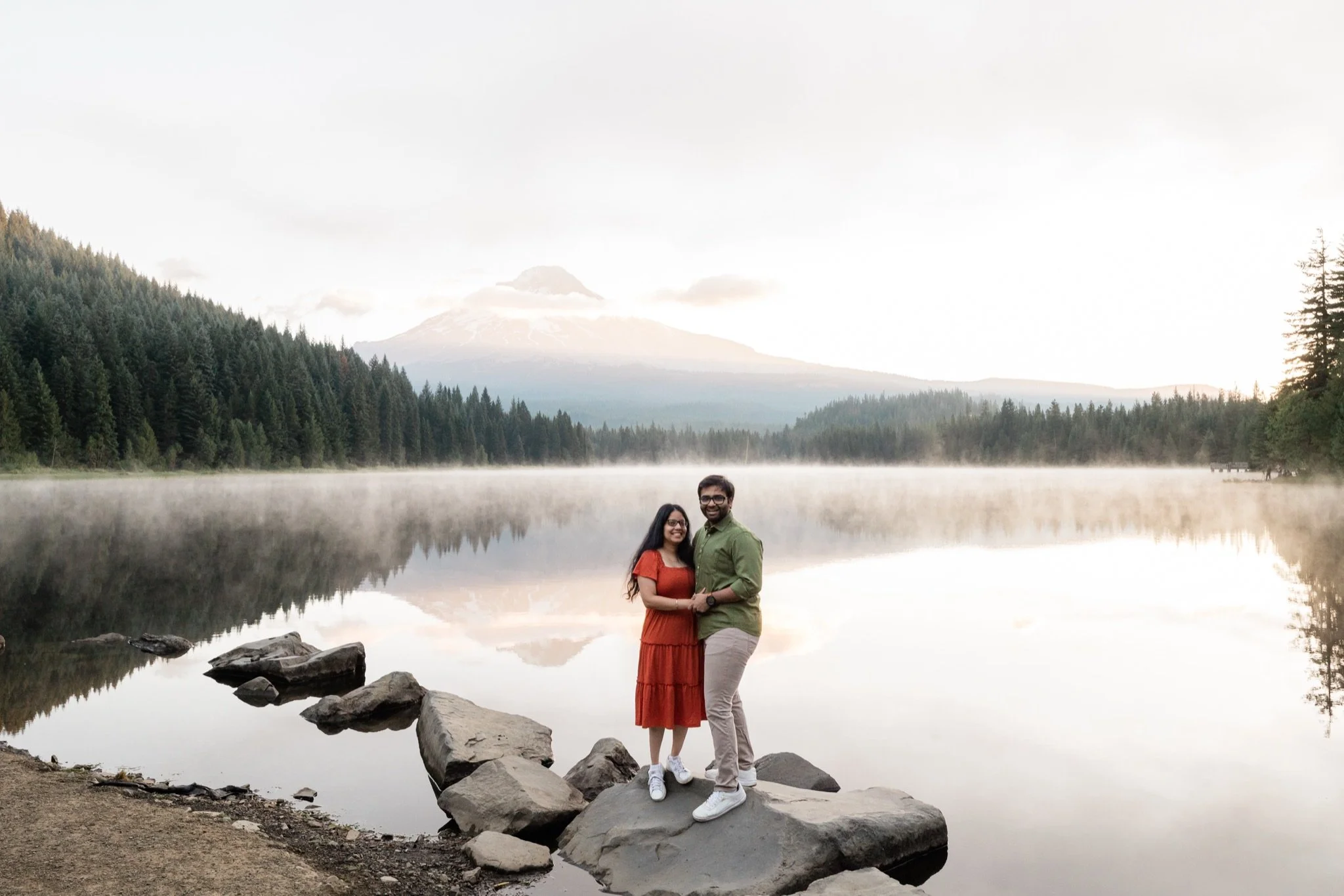 TrilliumLake-Proposal-Sunrise-PinkClouds-MtHood-Studio623Photography-SandyOregon-23.jpg
