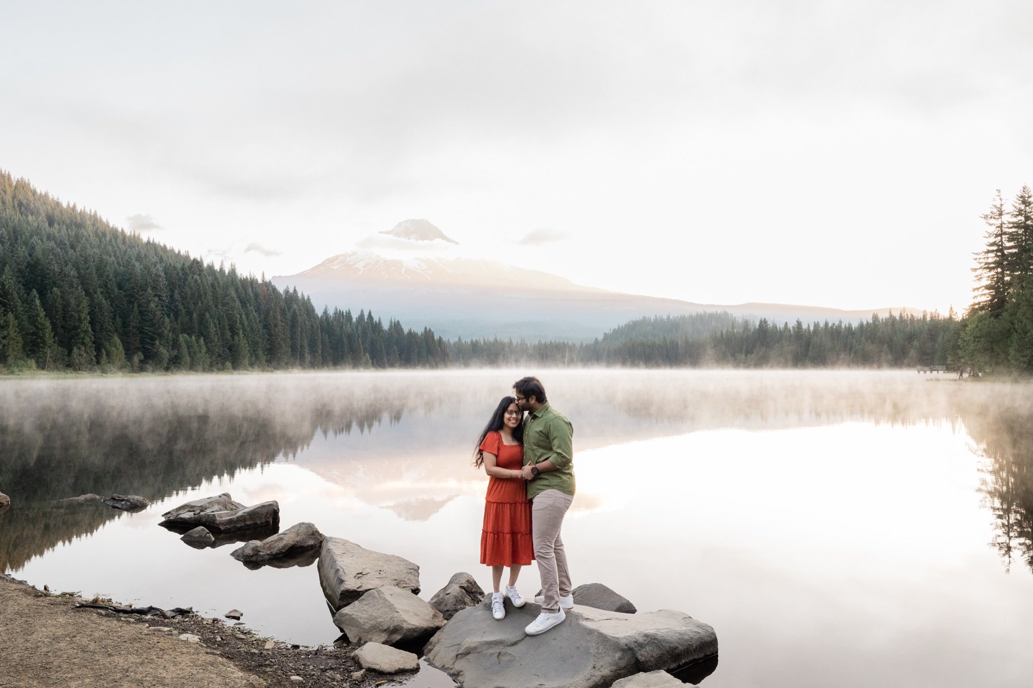 TrilliumLake-Proposal-Sunrise-PinkClouds-MtHood-Studio623Photography-SandyOregon-24.jpg