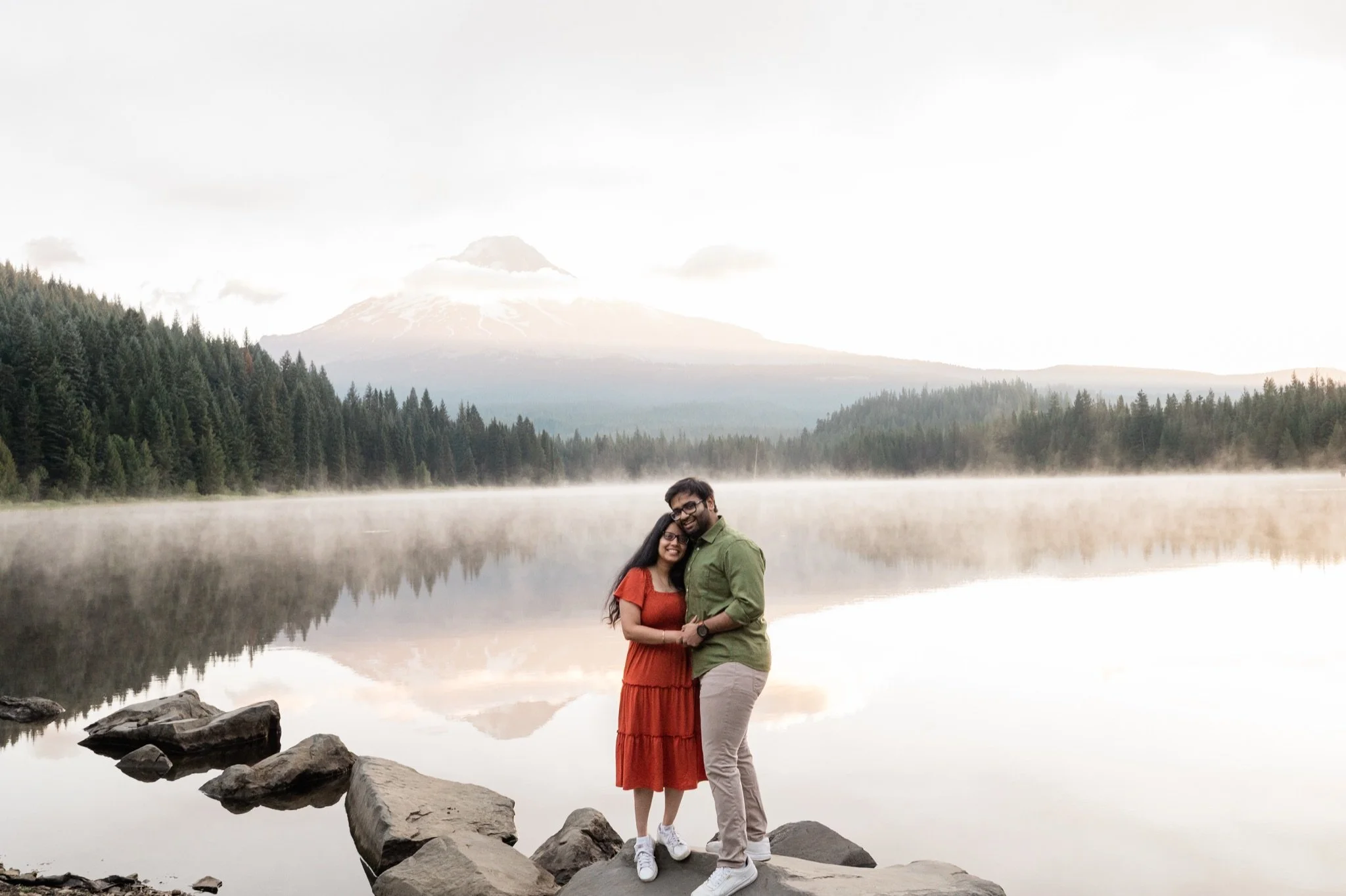 TrilliumLake-Proposal-Sunrise-PinkClouds-MtHood-Studio623Photography-SandyOregon-25.jpg