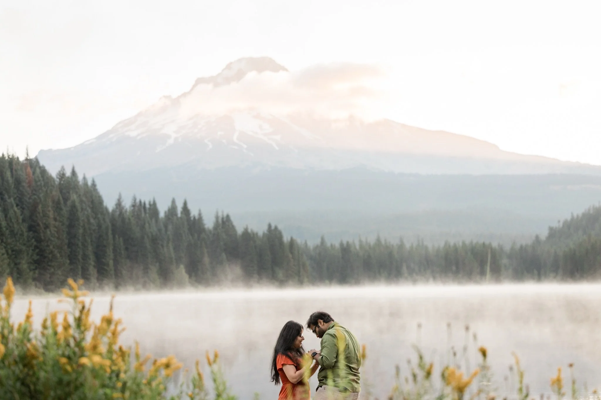 TrilliumLake-Proposal-Sunrise-PinkClouds-MtHood-Studio623Photography-SandyOregon-27.jpg