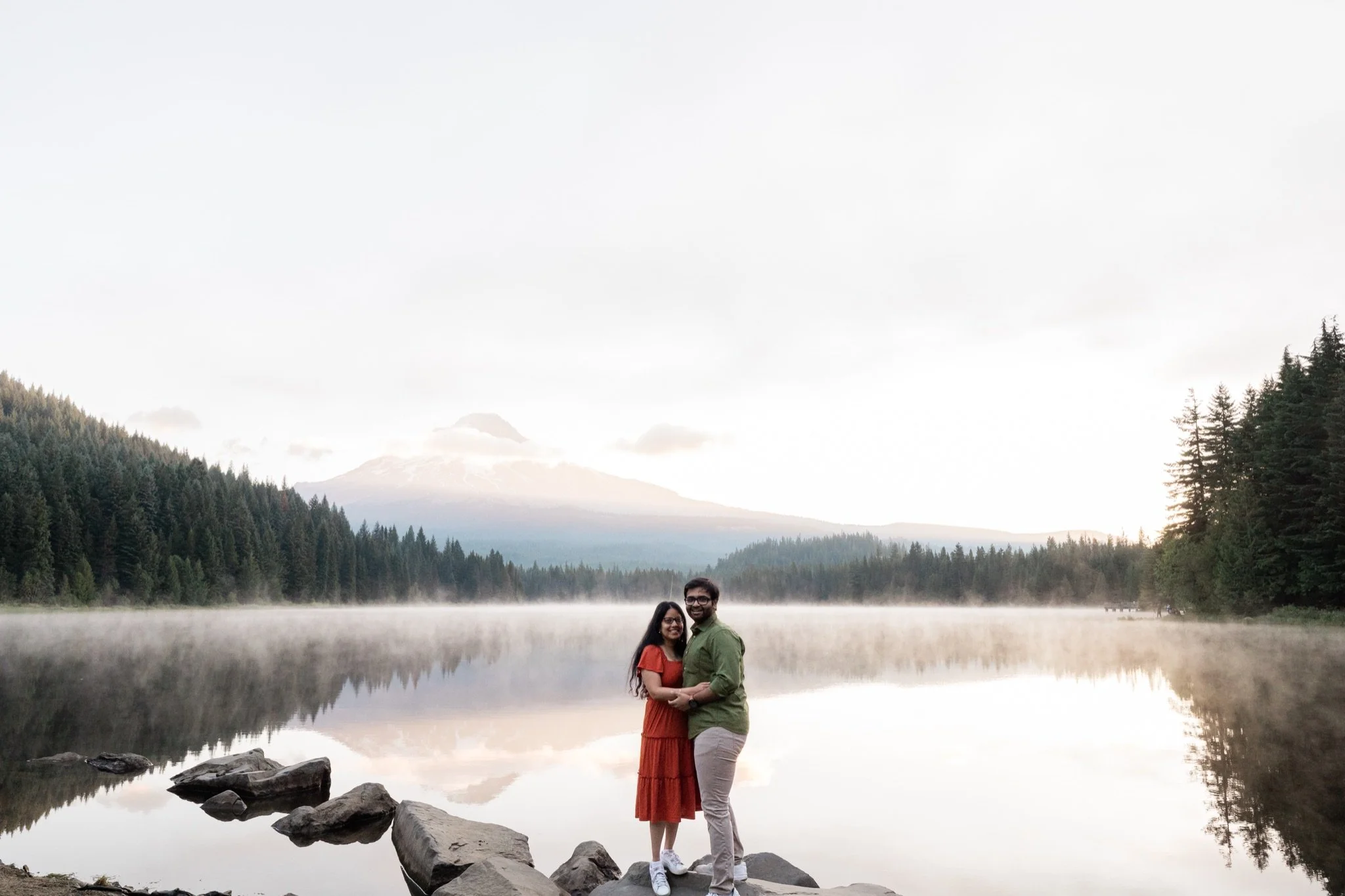 TrilliumLake-Proposal-Sunrise-PinkClouds-MtHood-Studio623Photography-SandyOregon-31.jpg