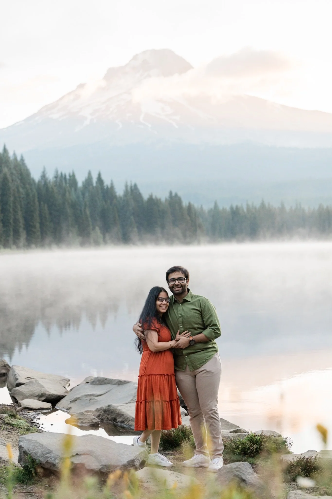 TrilliumLake-Proposal-Sunrise-PinkClouds-MtHood-Studio623Photography-SandyOregon-33.jpg