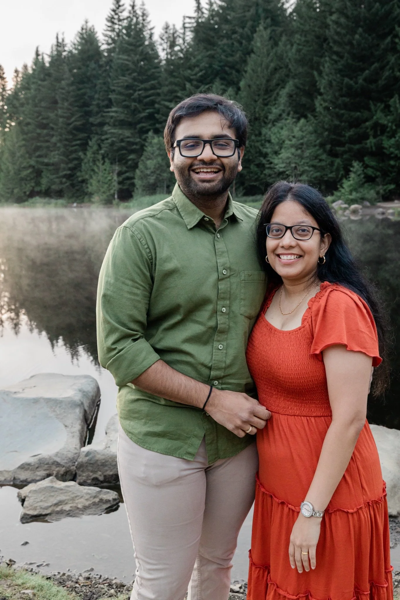 TrilliumLake-Proposal-Sunrise-PinkClouds-MtHood-Studio623Photography-SandyOregon-34.jpg