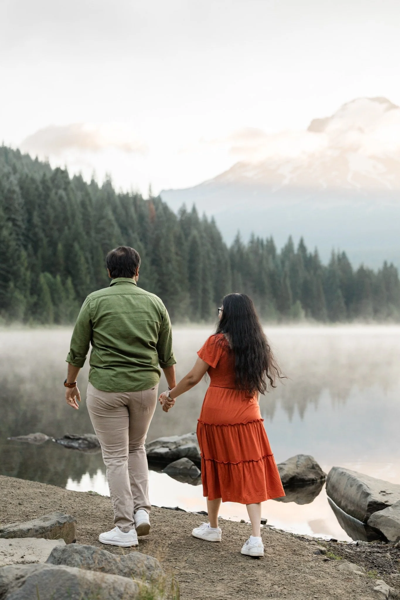 TrilliumLake-Proposal-Sunrise-PinkClouds-MtHood-Studio623Photography-SandyOregon-42.jpg