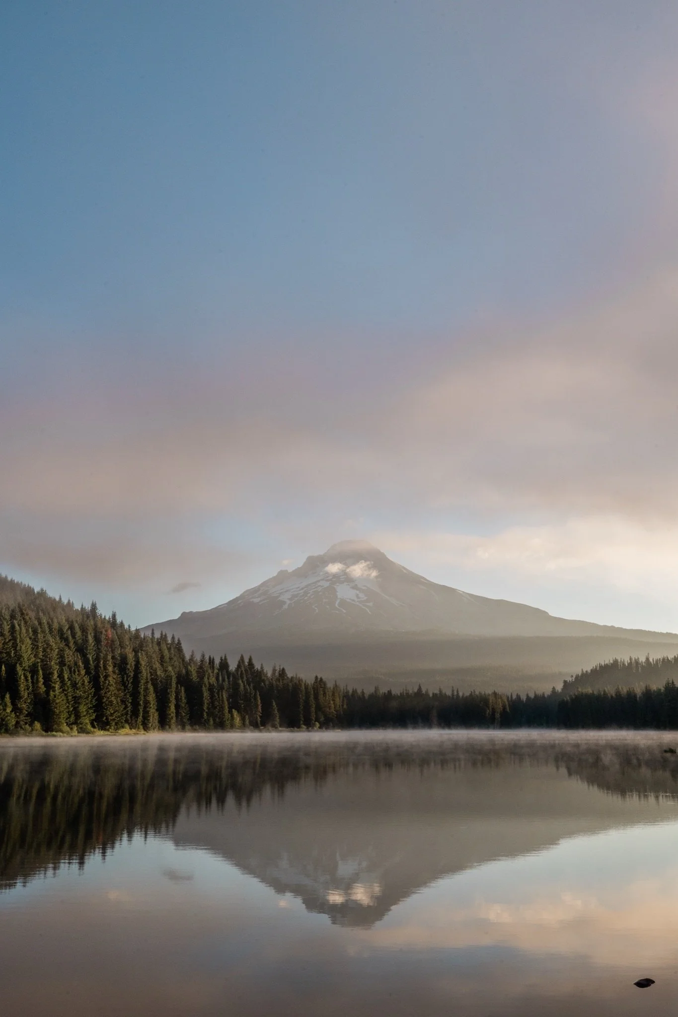 TrilliumLake-Proposal-Sunrise-PinkClouds-MtHood-Studio623Photography-SandyOregon-50.jpg