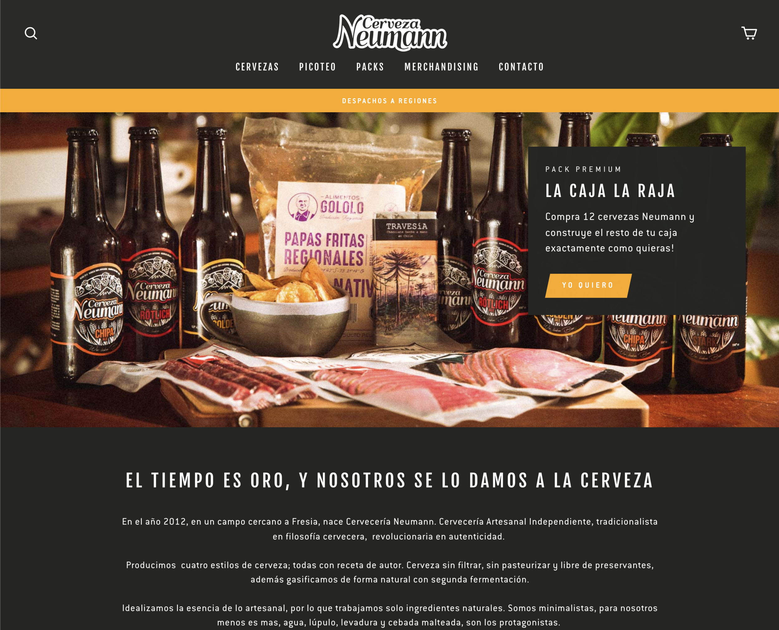 Cerveza Neumann y Gita Buga Desarrollo Web