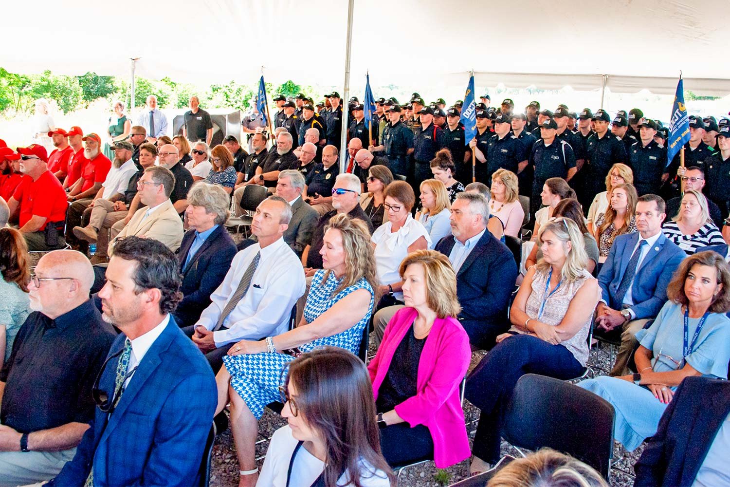  More than 300 people turned out Monday for the Jody Cash Multipurpose Training Center groundbreaking ceremony. The facility is expected to be completed in 2025. (Photo by Michael Moore) 