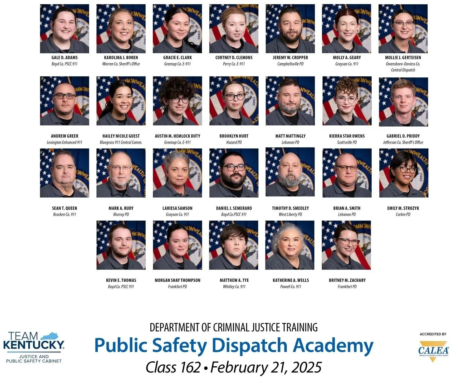 PSDA Class 162 Graduation Photo