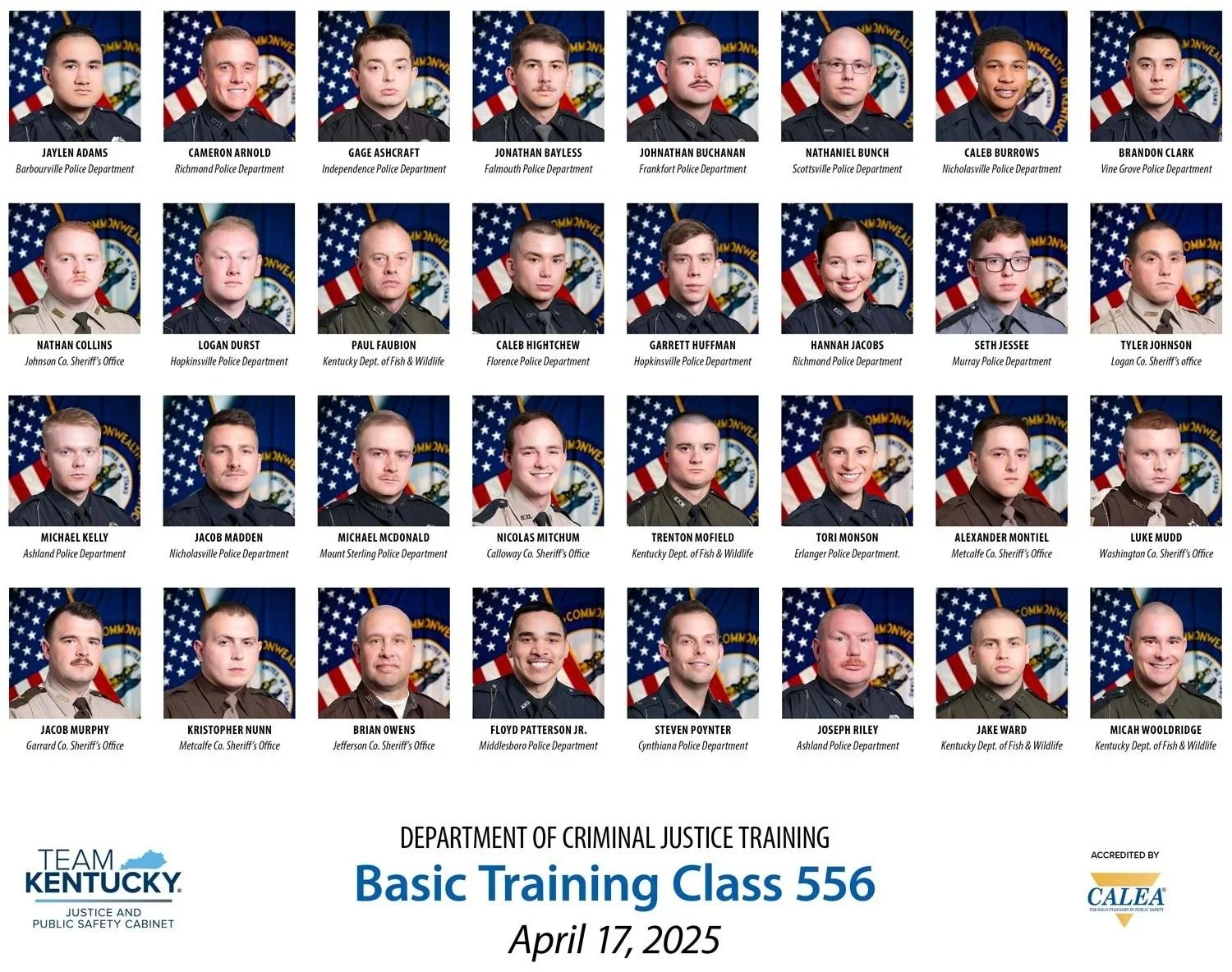 Basic Training Class 556 Graduation Photo