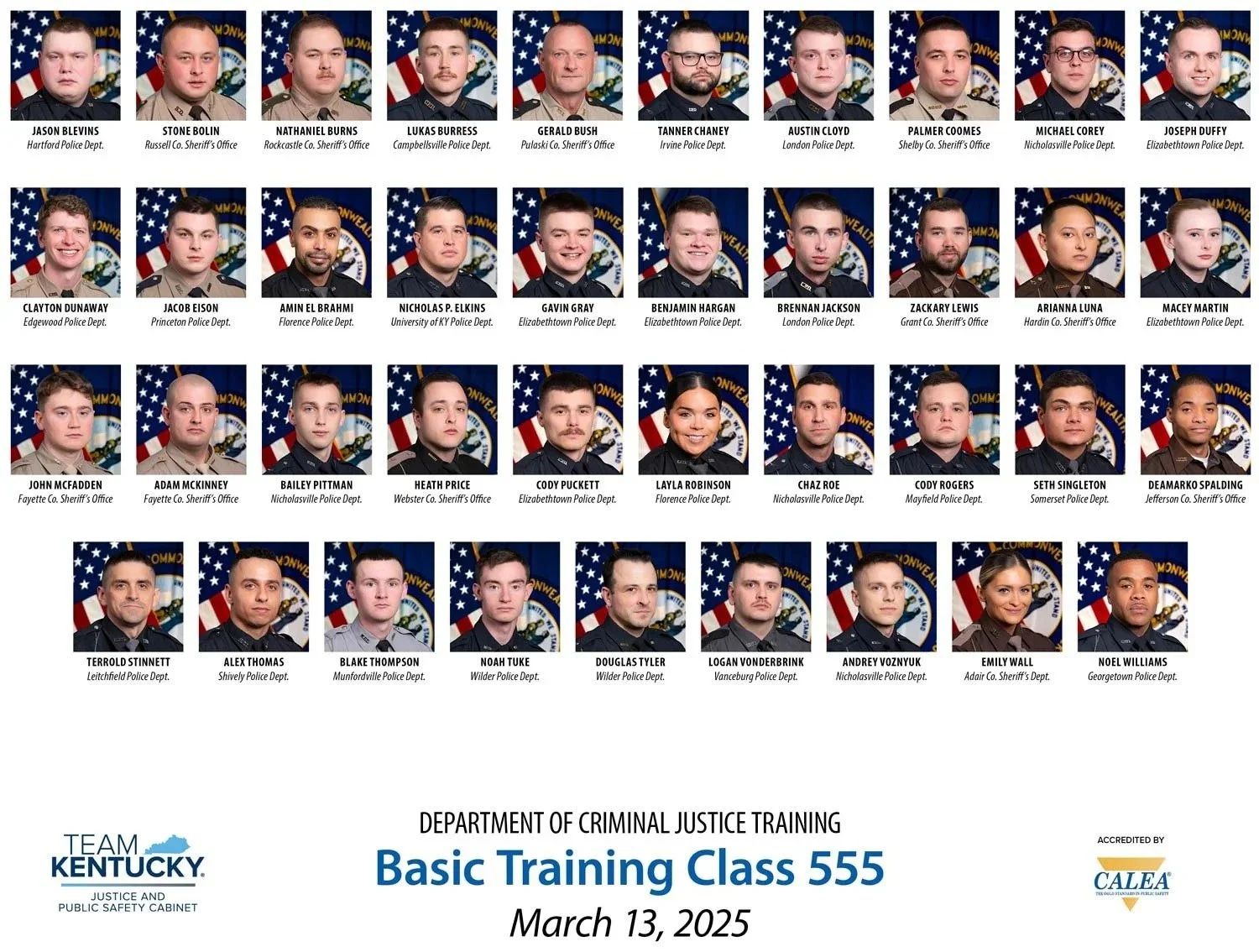 Basic Training Class 555 Graduation Photo