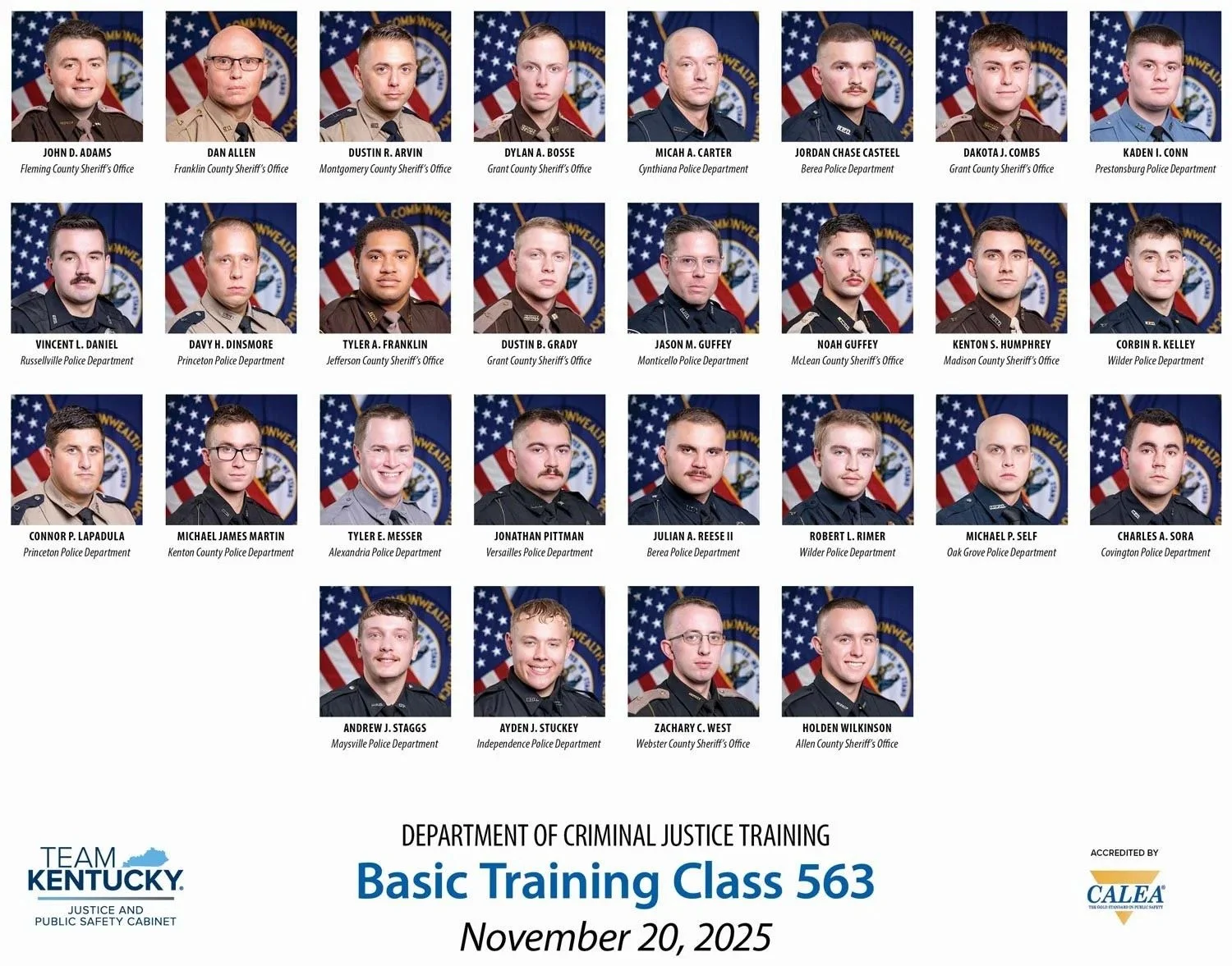 Basic 563 Graduation Photo