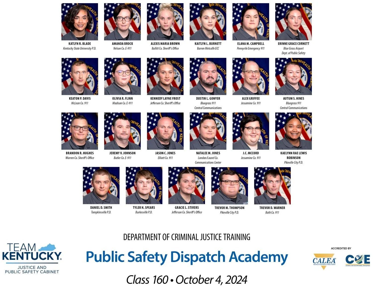 PSDA Class 160 Graduation Photo
