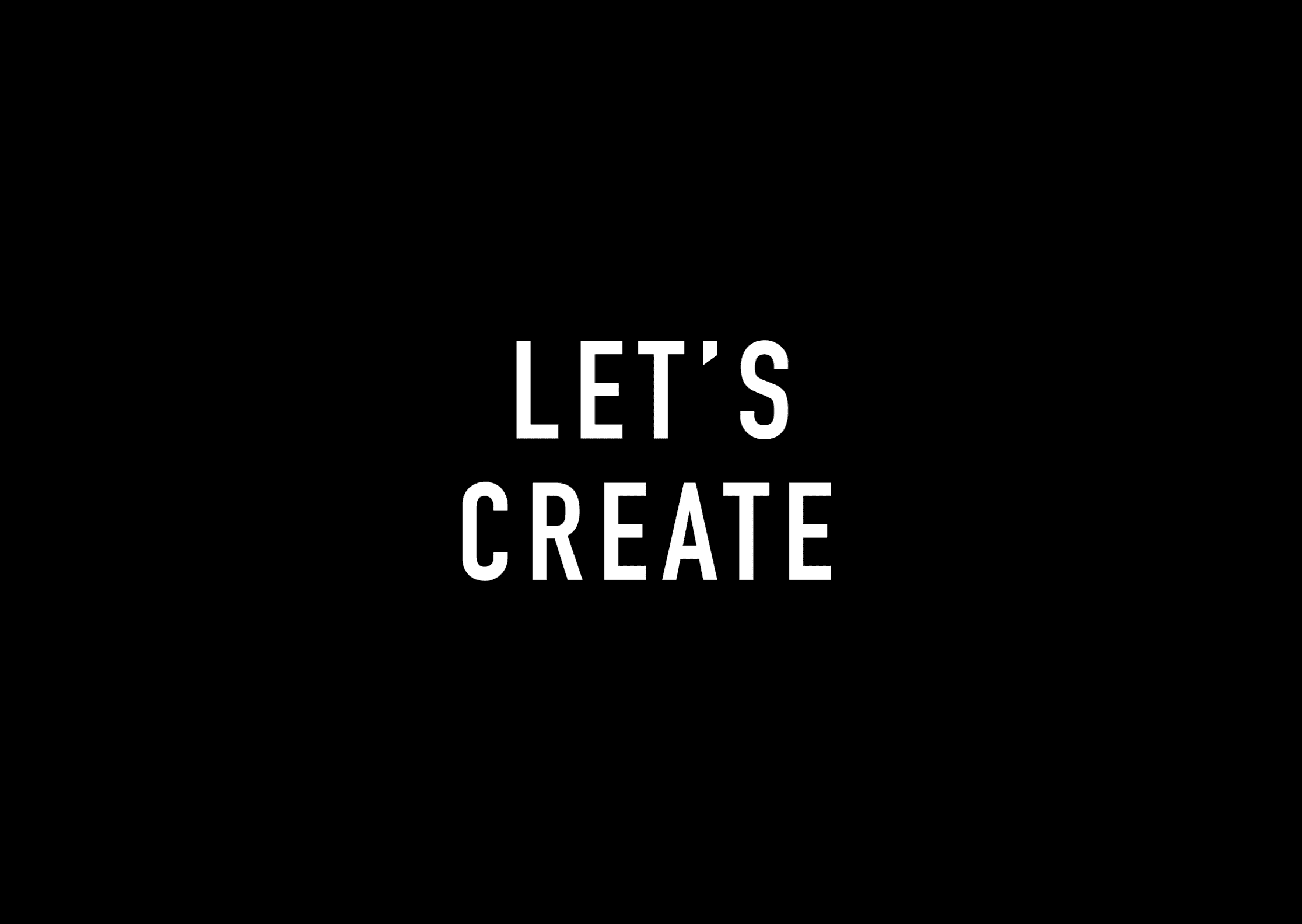 Let's create