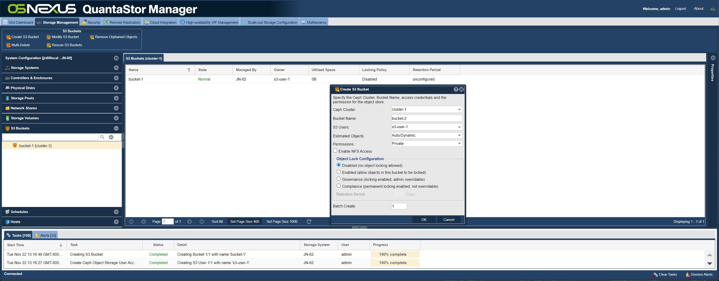 Ceph Cluster Management &amp; Monitoring