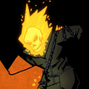 Hellboy vs Ghostrider - Fan Art - Colour