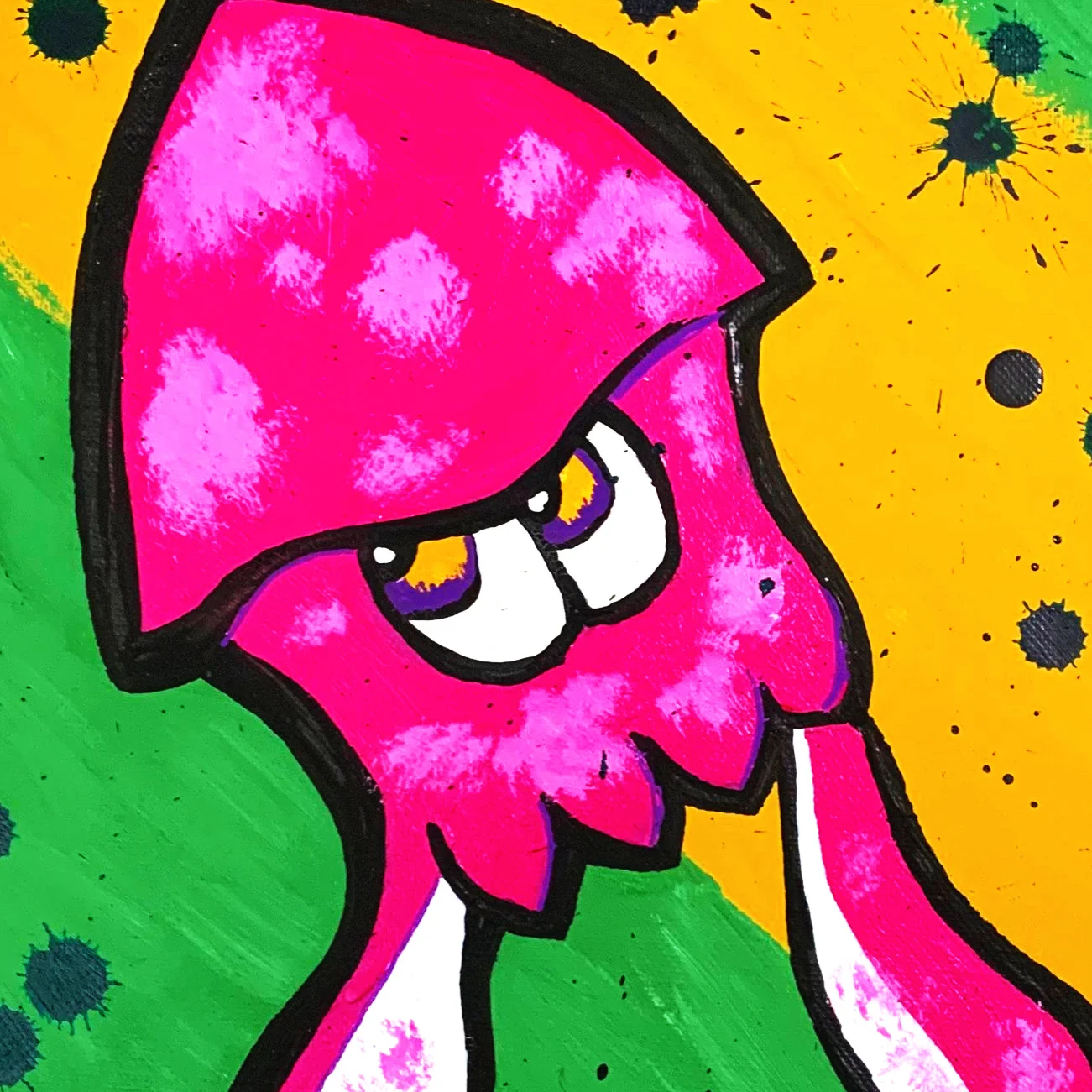 Splatoon 2 - Inkling Painting - Joshua Miller Art Piece