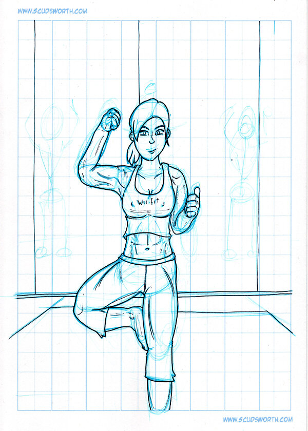 Wii Fit - Trainer - Fan Art Inks (NSFW) — ScudsWorth Productions