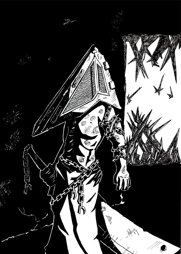 This Pyramid Head fanart is awesome! (Source in the comments) : r/silenthill