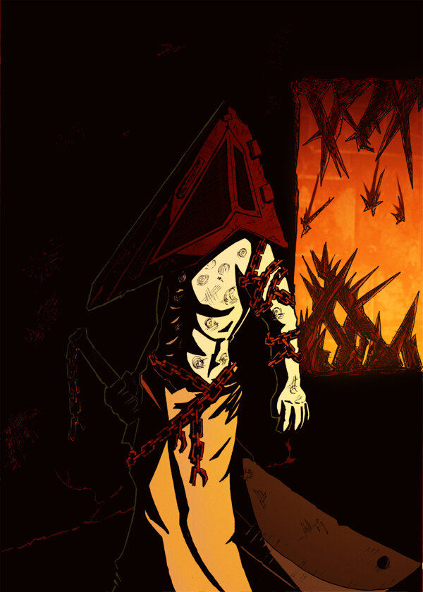 This Pyramid Head fanart is awesome! (Source in the comments) : r/silenthill