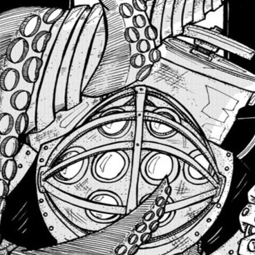 Bioshock - Big Daddy Fights a Squid - Fan Art BW
